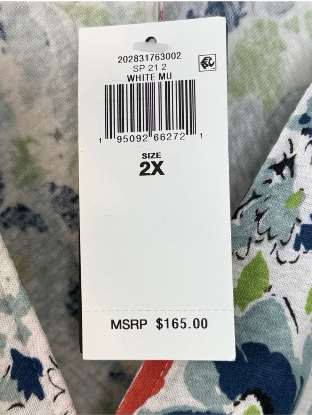 Ralph Lauren Multicolor Floral Tie-Front Maxi Dress 2X - Picture 5 of 9
